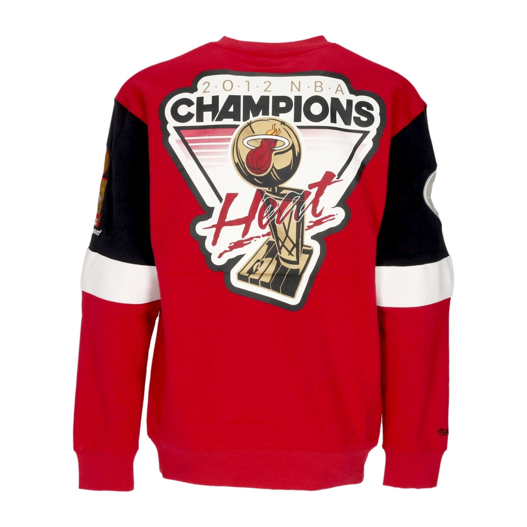 felpa girocollo uomo nba all over crew 30 miahea ORIGINAL TEAM COLORS