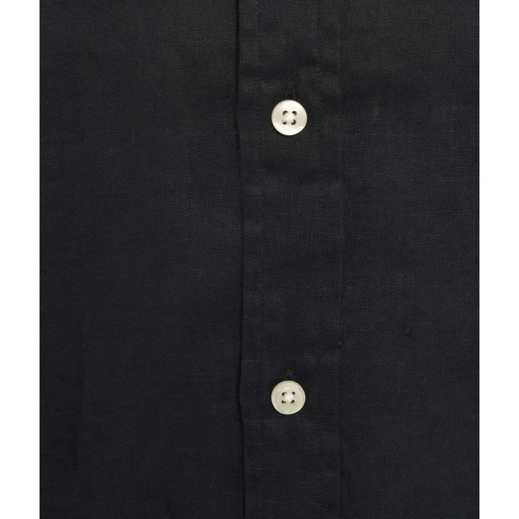Camicia di lino nero