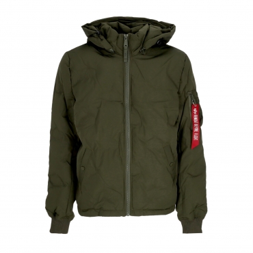 piumino uomo hooded logo puffer DARK OLIVE