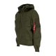 piumino uomo hooded logo puffer DARK OLIVE