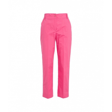 Pantaloni con fascia elastica in vita pink