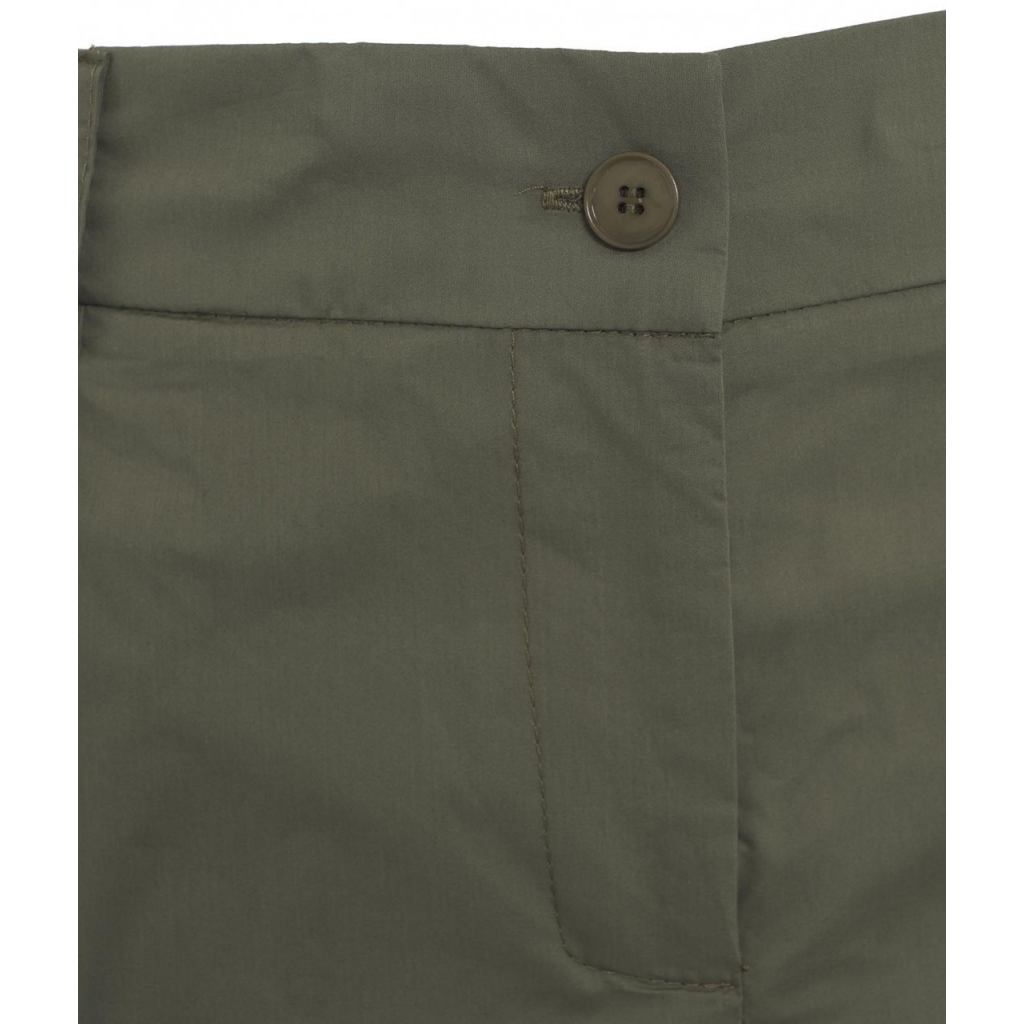 Pantaloni con fascia elastica in vita verde