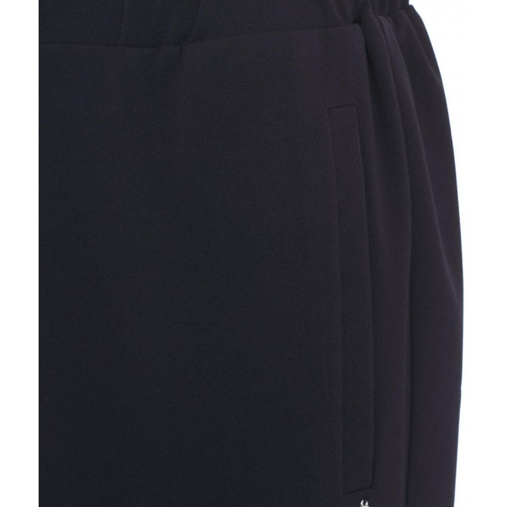 Pantaloni con elastico in vita blu scuro