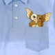 camicia manica corta uomo cute polo shirt x gremlins LIGHT BLUE