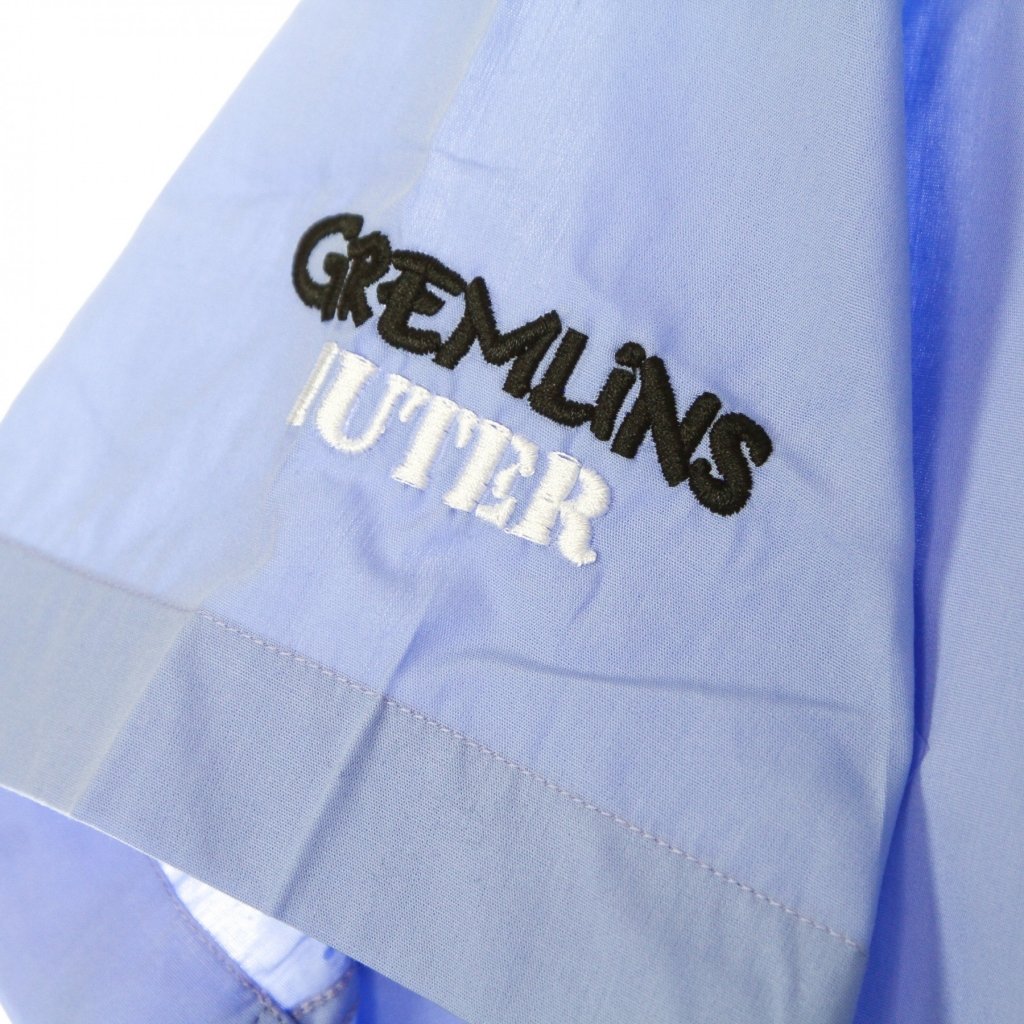 camicia manica corta uomo cute polo shirt x gremlins LIGHT BLUE
