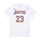 maglietta uomo nba essential tee no 23 lebron james loslak WHITE