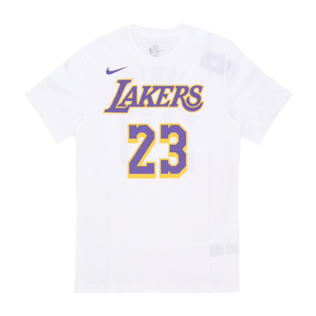 maglietta uomo nba essential tee no 23 lebron james loslak WHITE