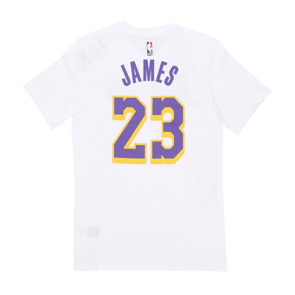 maglietta uomo nba essential tee no 23 lebron james loslak WHITE