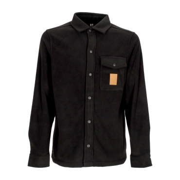 camicia manica lunga uomo woodsman fleece BLACK