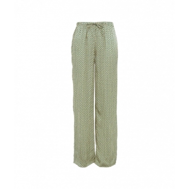Pantalone Shan con stampa geometrica verde