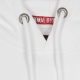 felpa cappuccio uomo hot wheels flag hoody WHITE