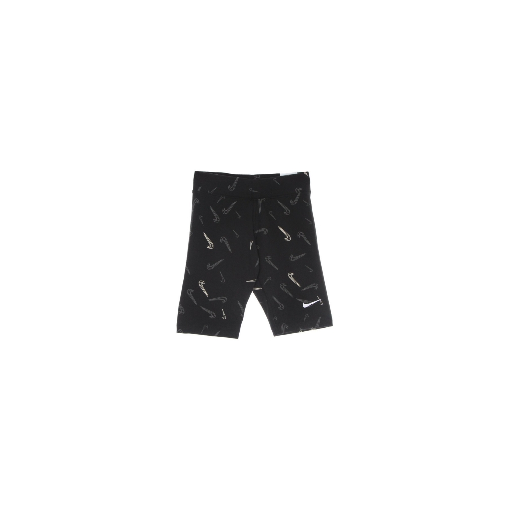 pantaloncino ciclista donna sportswear dance shorts all over print BLACK/WHITE