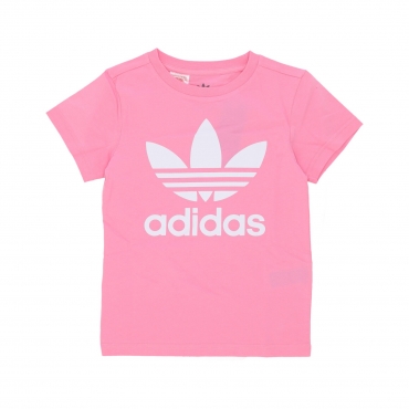 maglietta ragazza trefoil tee BLISS PINK/WHITE