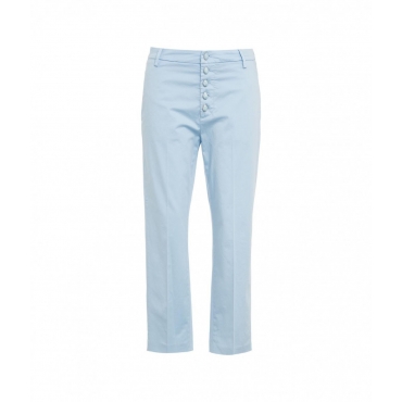 Pantaloni chino Nima azzurro