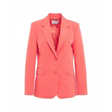 Blazer monopetto corallo