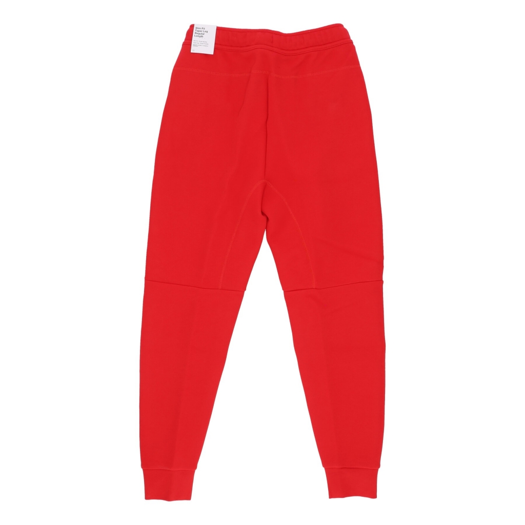 pantalone tuta leggero uomo sportswear tech fleece jogger UNIVERSITY RED/BLACK