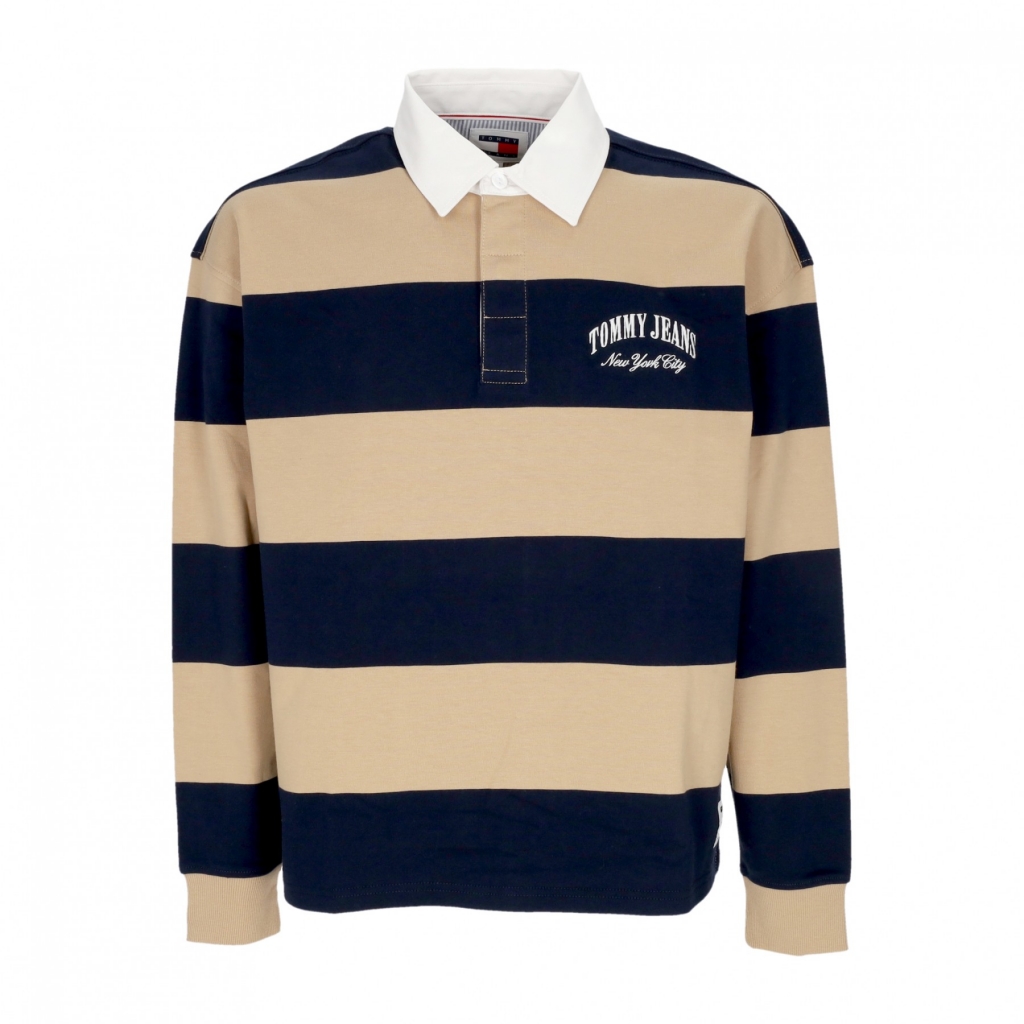 polo manica lunga uomo relaxed varsity cb rugby ext TAWNY SAND