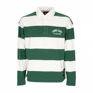 polo manica lunga uomo relaxed varsity cb rugby ext COURT GREEN
