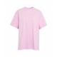 Maglietta con strass rosa