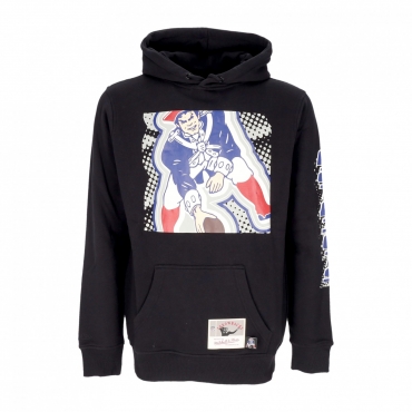 felpa cappuccio uomo nfl big face 70 hoodie neepat BLACK