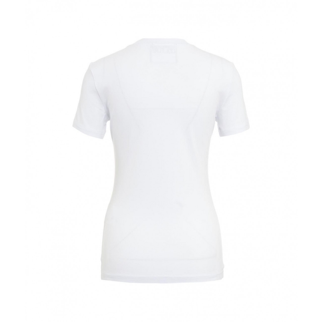 T-shirt con strass bianco