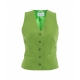 Single-breasted vest verde