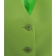 Single-breasted vest verde