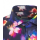 Camicia con stampa floreale viola