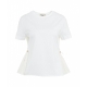T-shirt con coulisse bianco