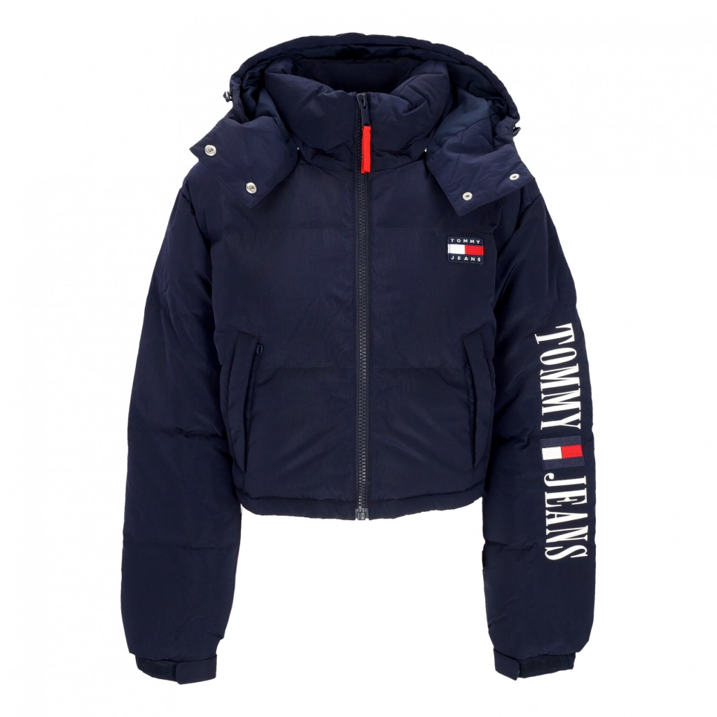 piumino corto donna crop alaska archive flag jacket DARK NIGHT NAVY