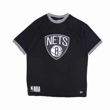 maglietta uomo nba team logo oversized mesh tee bronet BLACK/WHITE
