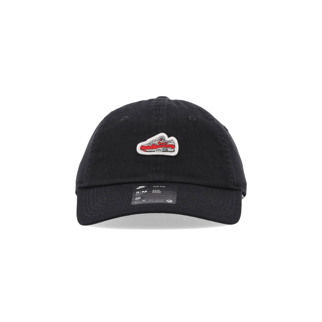 cappellino visiera curva uomo club unstructured air max 1 cap BLACK