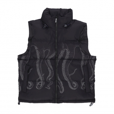 piumino smanicato uomo outline puff vest BLACK