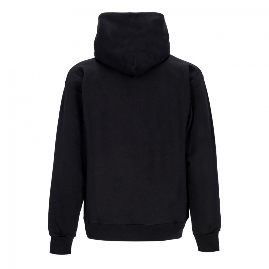 felpa cappuccio uomo gonz mini logo hoodie BLACK