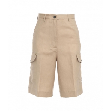 Cargo bermuda Lorenza beige