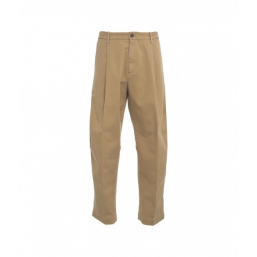 Pantaloni carrot fit Giulio beige