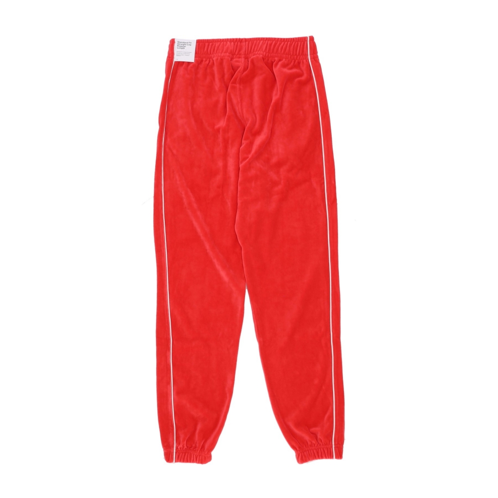 pantalone tuta uomo sportswear club velour pant UNIVERSITY RED/WHITE