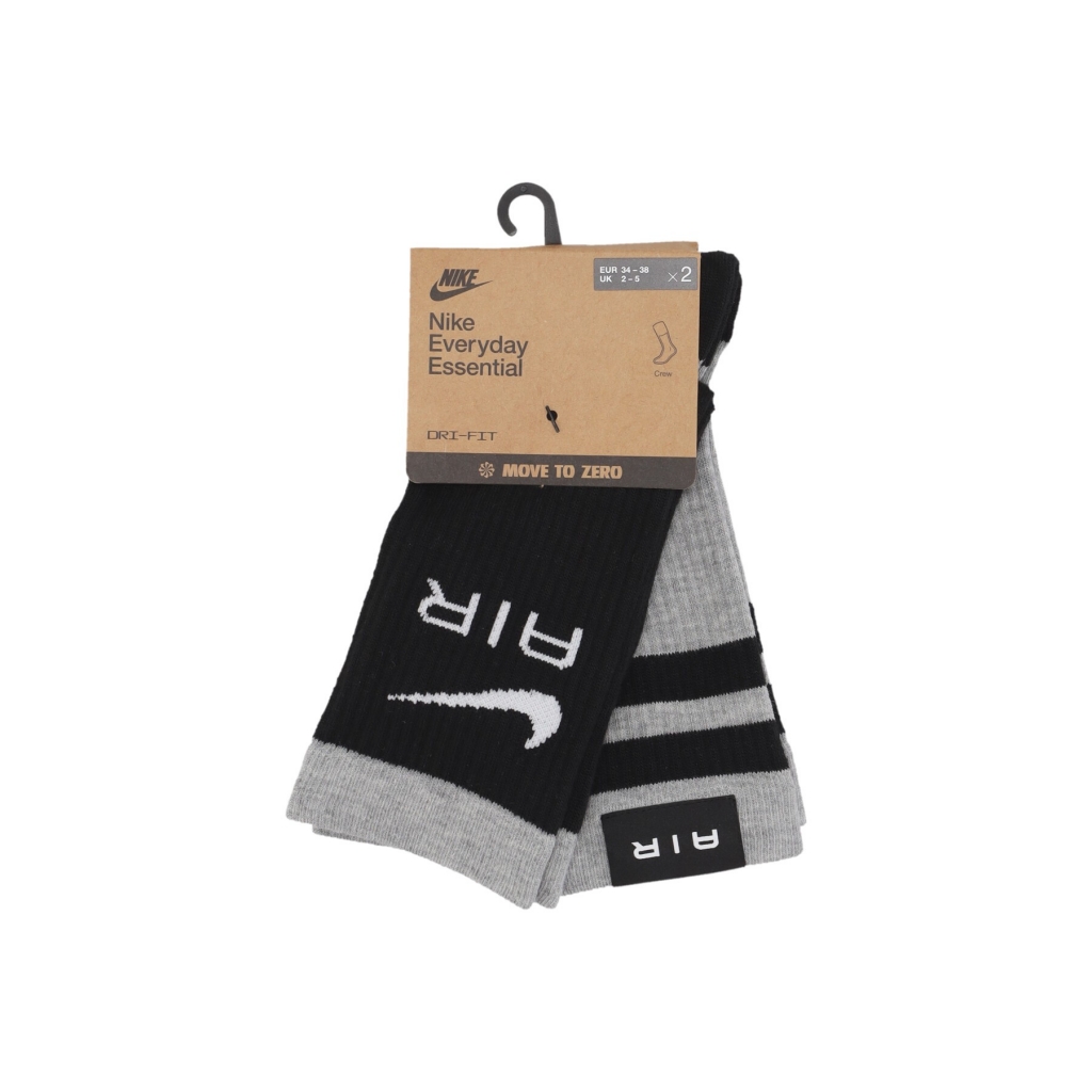 calza media uomo nba everyday essential socks BLACK/GREY HEATHER