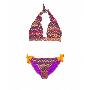 Bikini con stampa multicolore