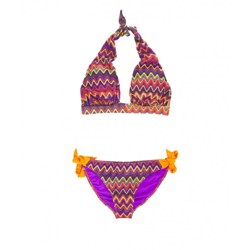 Bikini con stampa multicolore