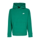 felpa cappuccio uomo club hoodie pullover basketball MALACHITE/MALACHITE/WHITE