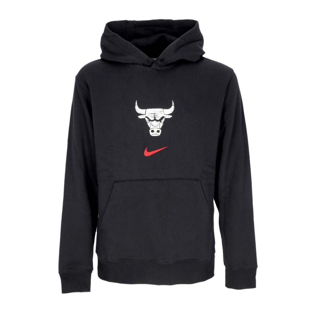 felpa cappuccio uomo nba city edition club hoodie chibul BLACK