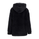 orsetto donna w sportswear logo high-pile jacket BLACK/SAIL
