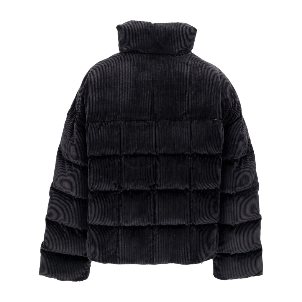 giubbotto donna w sportswear essential therma-fit oversized corduroy puffer BLACK/BLACK