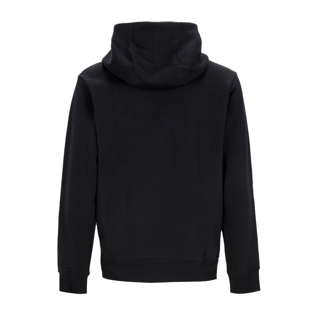 felpa cappuccio uomo sportswear air pullover fleece hoodie BLACK/UNIVERSITY RED