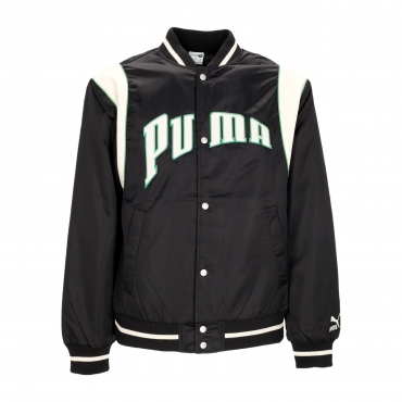 giubbotto college uomo puma team for the fanbase varsity jacket BLACK