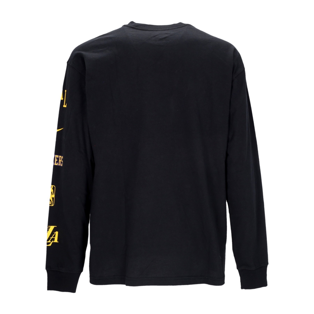 maglietta manica lunga uomo nba city edition m90 l/s tee loslak BLACK