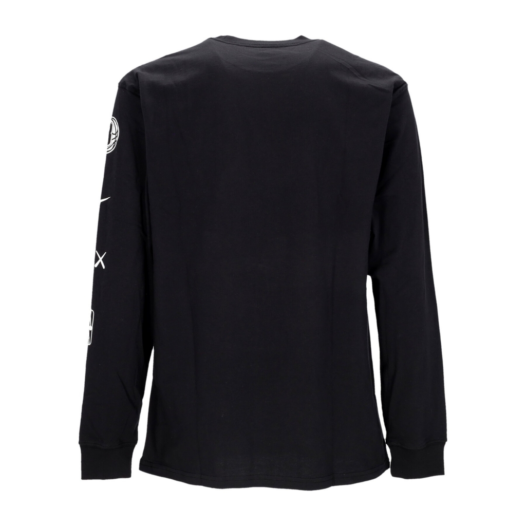 maglietta manica lunga uomo nba city edition m90 essential l/s tee bronet BLACK