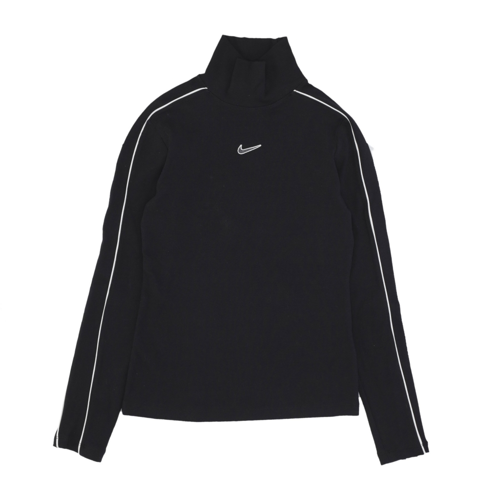 maglietta manica lunga donna w sportswear l/s top BLACK/WHITE