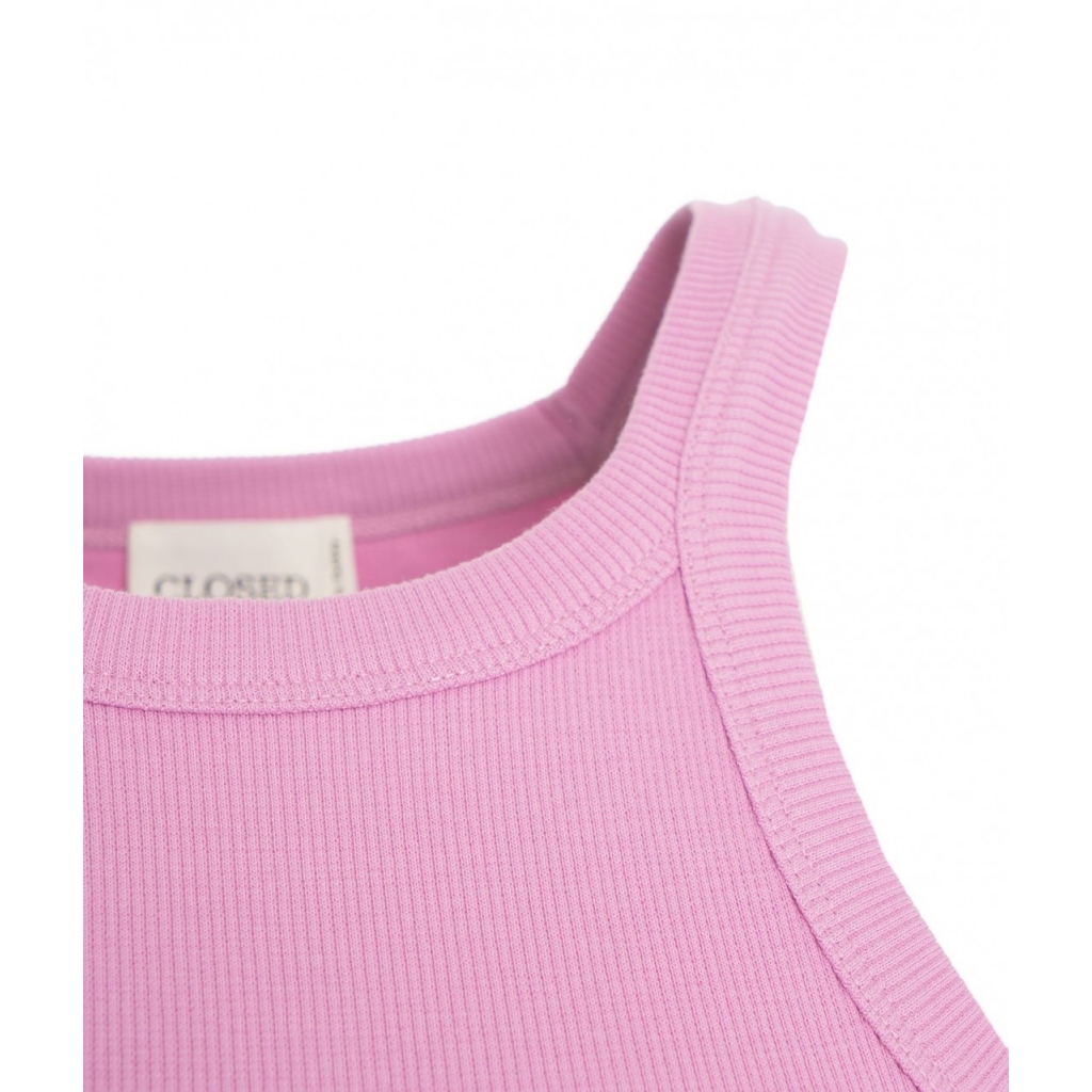 Tank Top in Rippstrick Pink